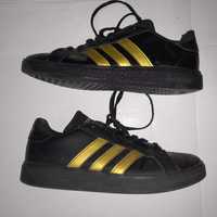 Adidas Grand Court czarne damskie buty 9 1/2.42. wkładka 26cm