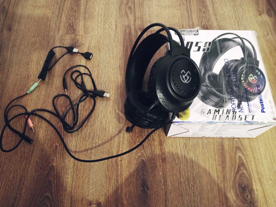 Słuchawki gemingowe z mikrofonem Nowe