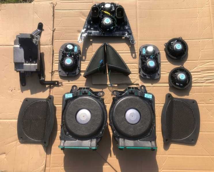 GŁOŚNIKI AUDIO Hifi Wzmacniacz Wiazka Naglosnienie komplet BMW G31 G30