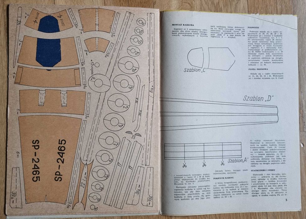 Mały modelarz 3/1980 - Szybowiec wyczynowy SZD-31 Zefir-4