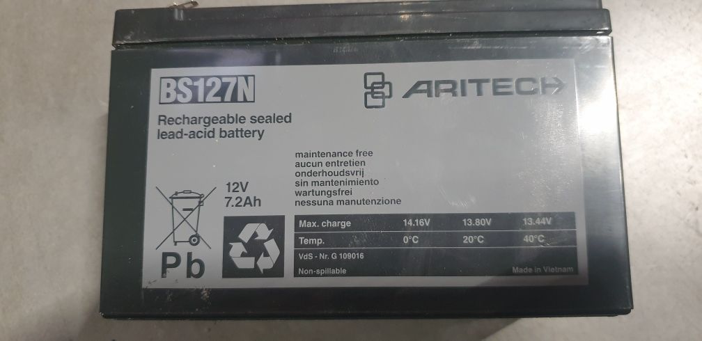 ARITECH BS127N 12V 7.2ah akumulator