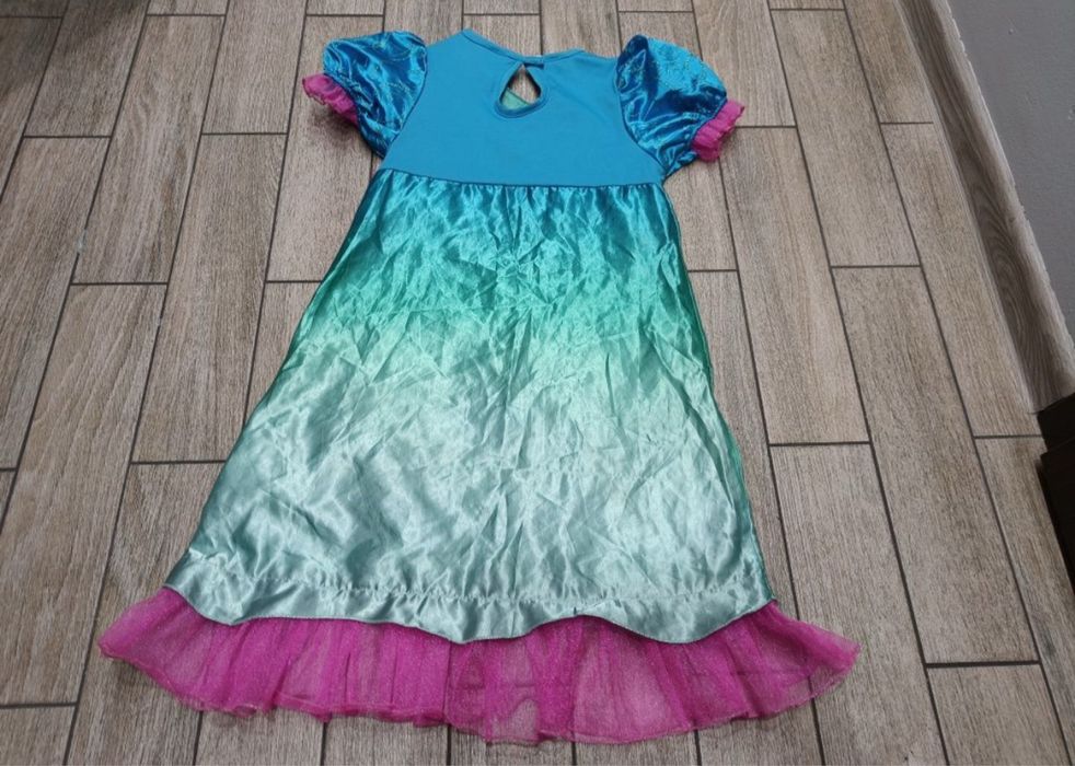 Sukienka strój Poppy, Trolle Disney roz. 122-128 cm