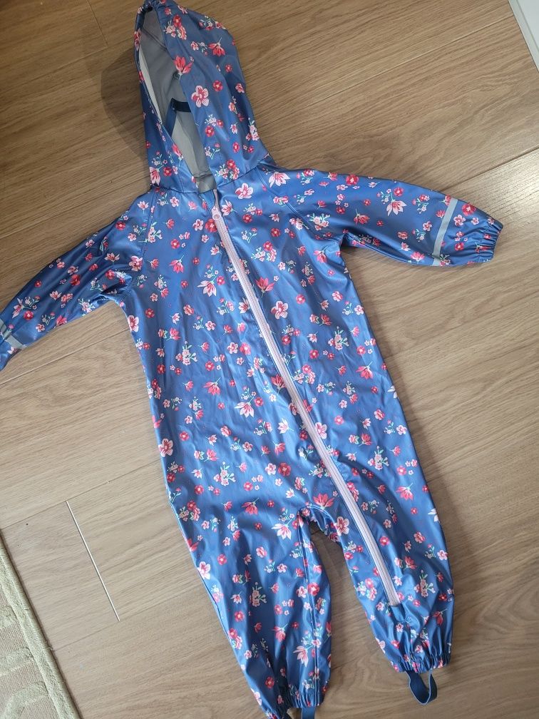 Kombinezon przeciwdeszczowa dla dziewczynki Lidl Lupilu w kwiaty 86/92