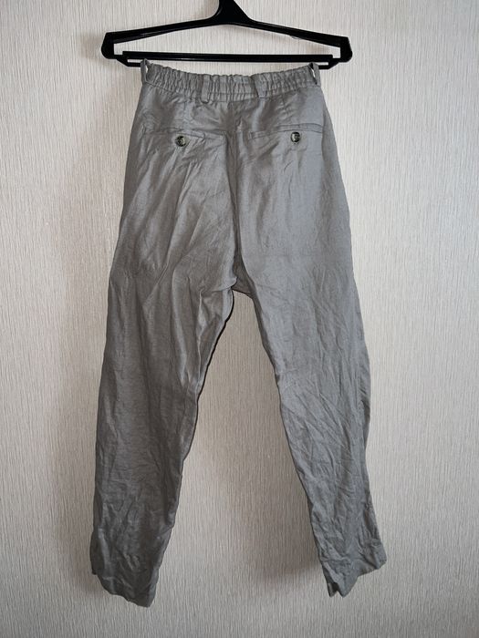 Брюки штаны льняные мужские бежевые Yarmich (размер 48)