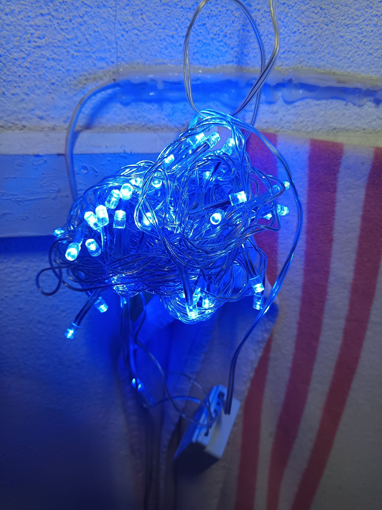 Vendo luz azul de natal