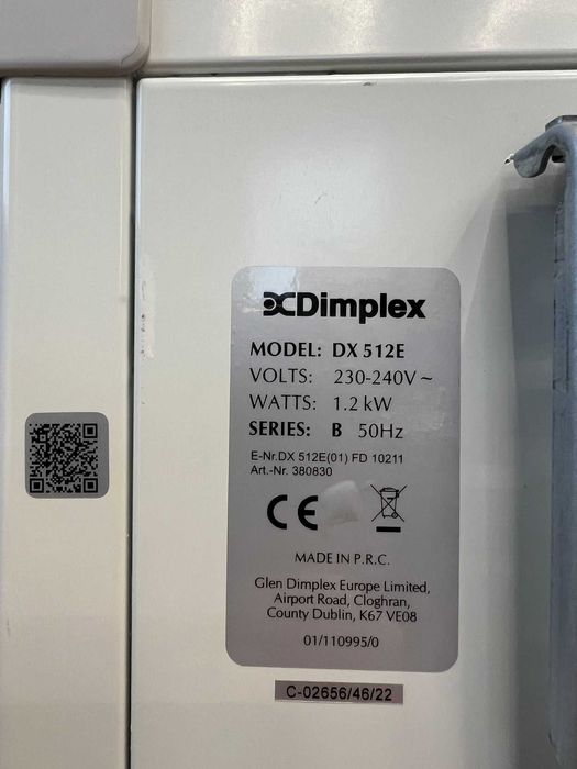 Grzejnik elektryczny Dimplex DX 512E, 1200 W, biały, używany