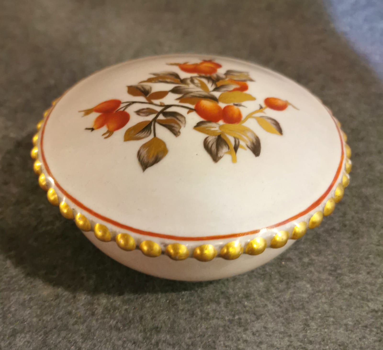 ROSENTHAL Puzderko, Szkatułka, Pojemnik Ręcznie Złocona  1925r. Piękna