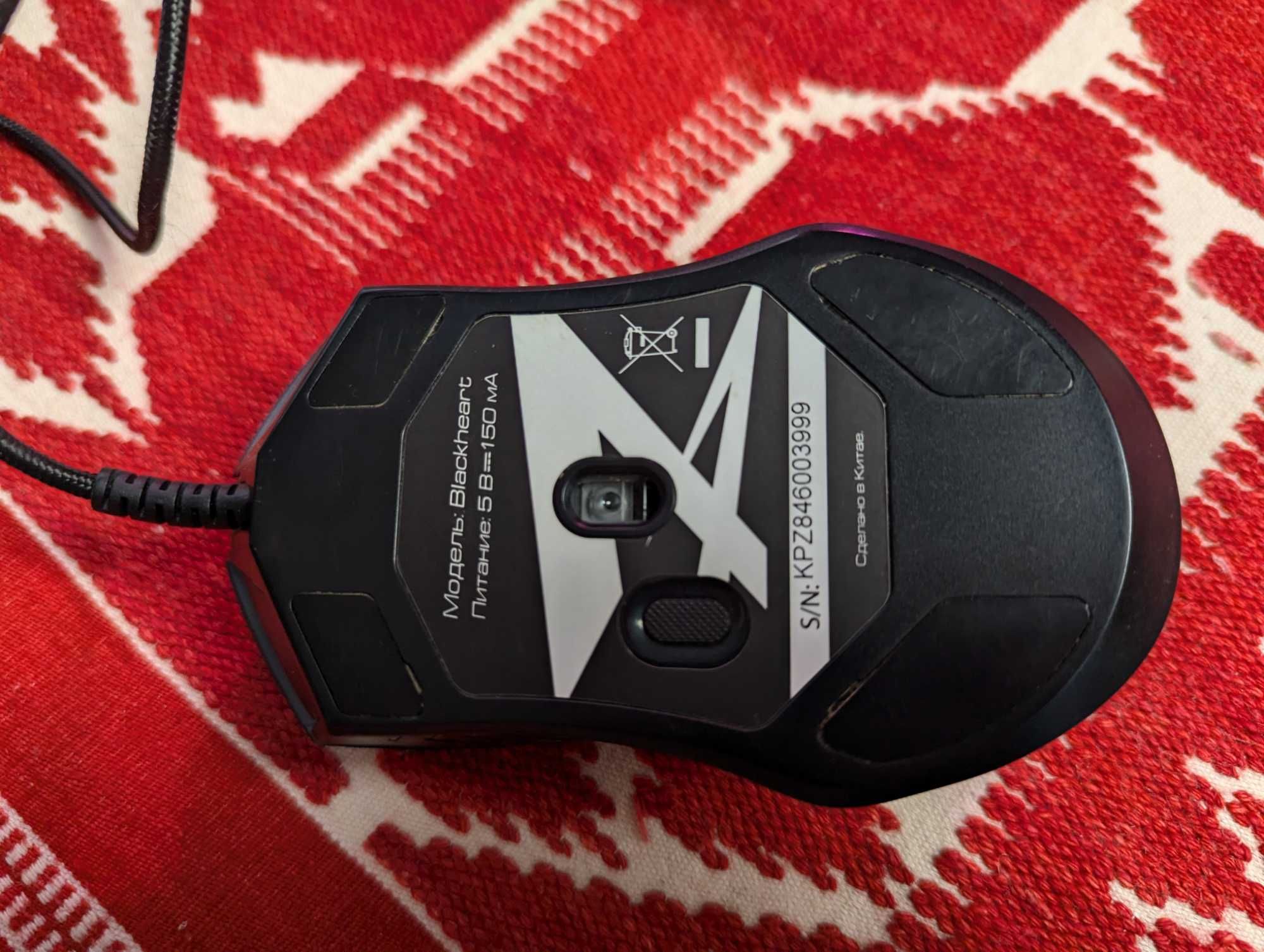 Легенда Игровая Мышь ZET GAMING Blackheart до 12400 dpi USB