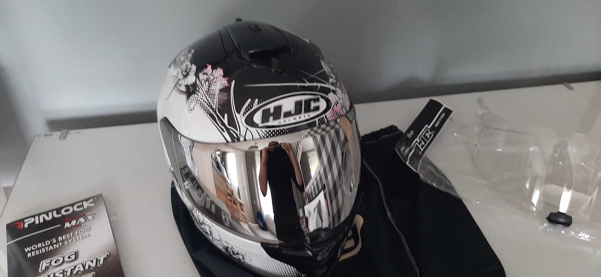 Kask na motor damski