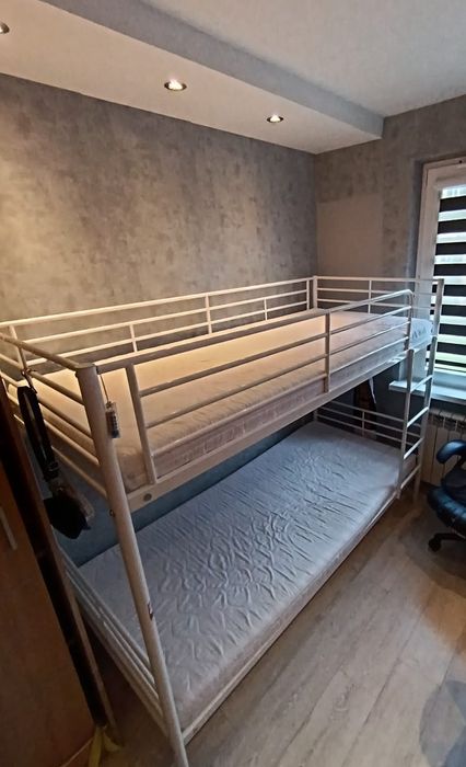 Lozko piętrowe metalowe 90x200
