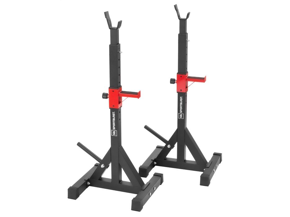 Stojaki regulowane pod sztangę wolnostojące asekuracja do ćwiczeń PO