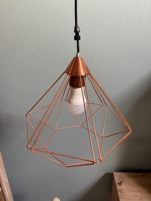 Lampy wiszace złote