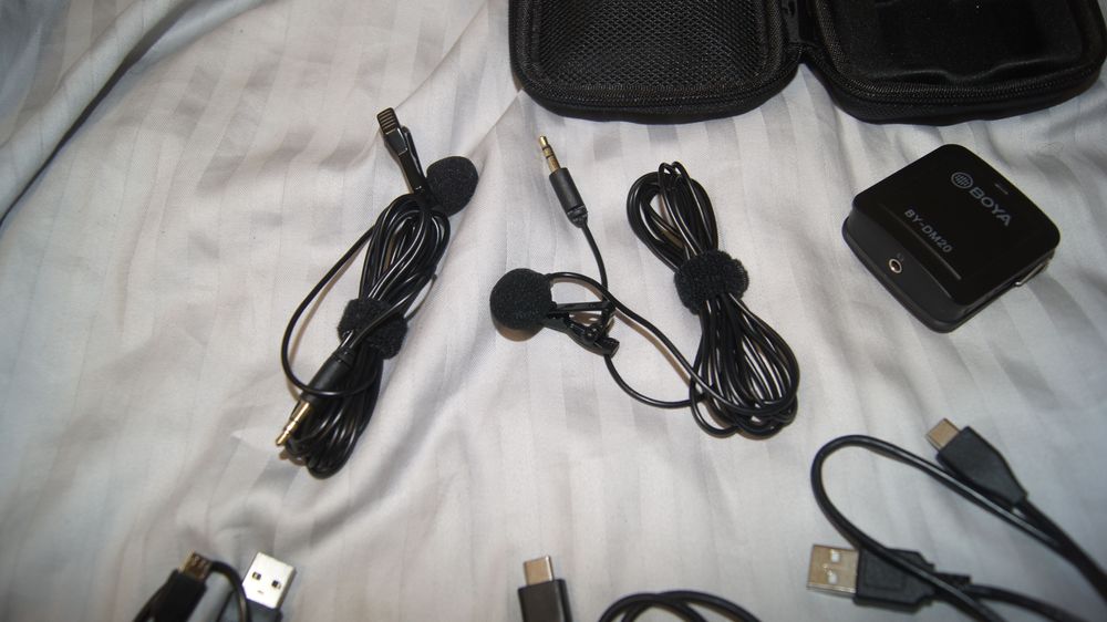 2x mikrofon krawatowy BOYA BY-DM20 - ZESTAW DO NAGRYWANIA dla iPhone