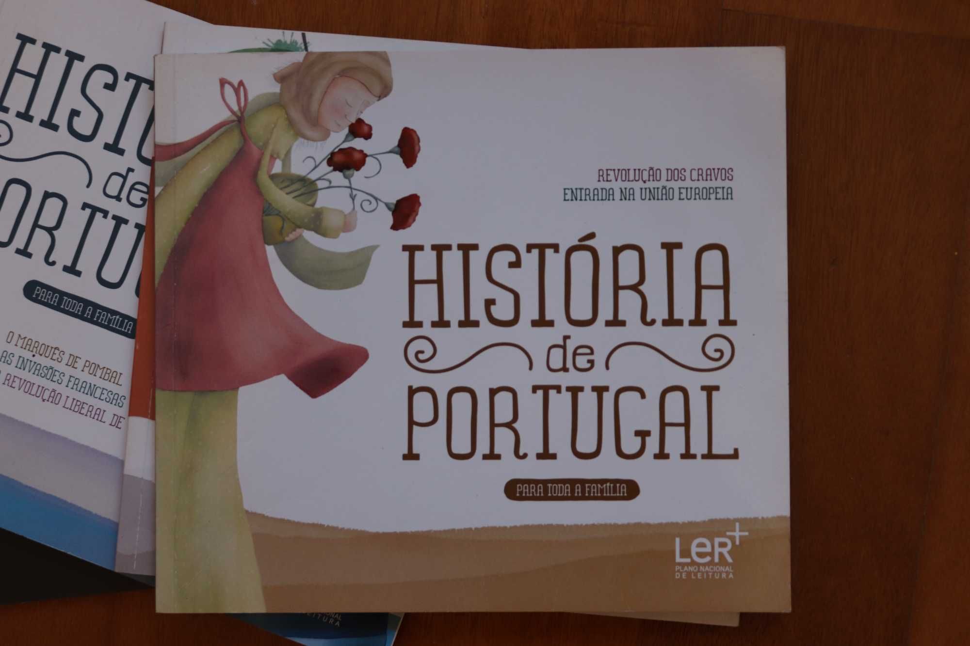 Coleção de livros sobre a História de Portugal