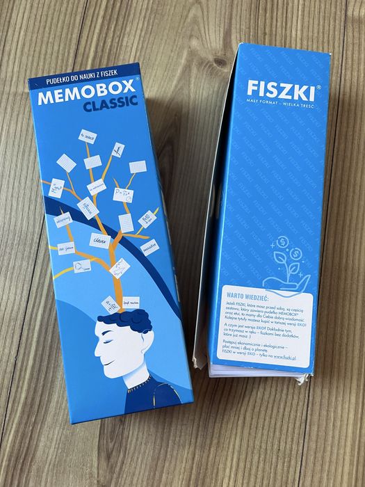 Fiszki j.angielski + memo box