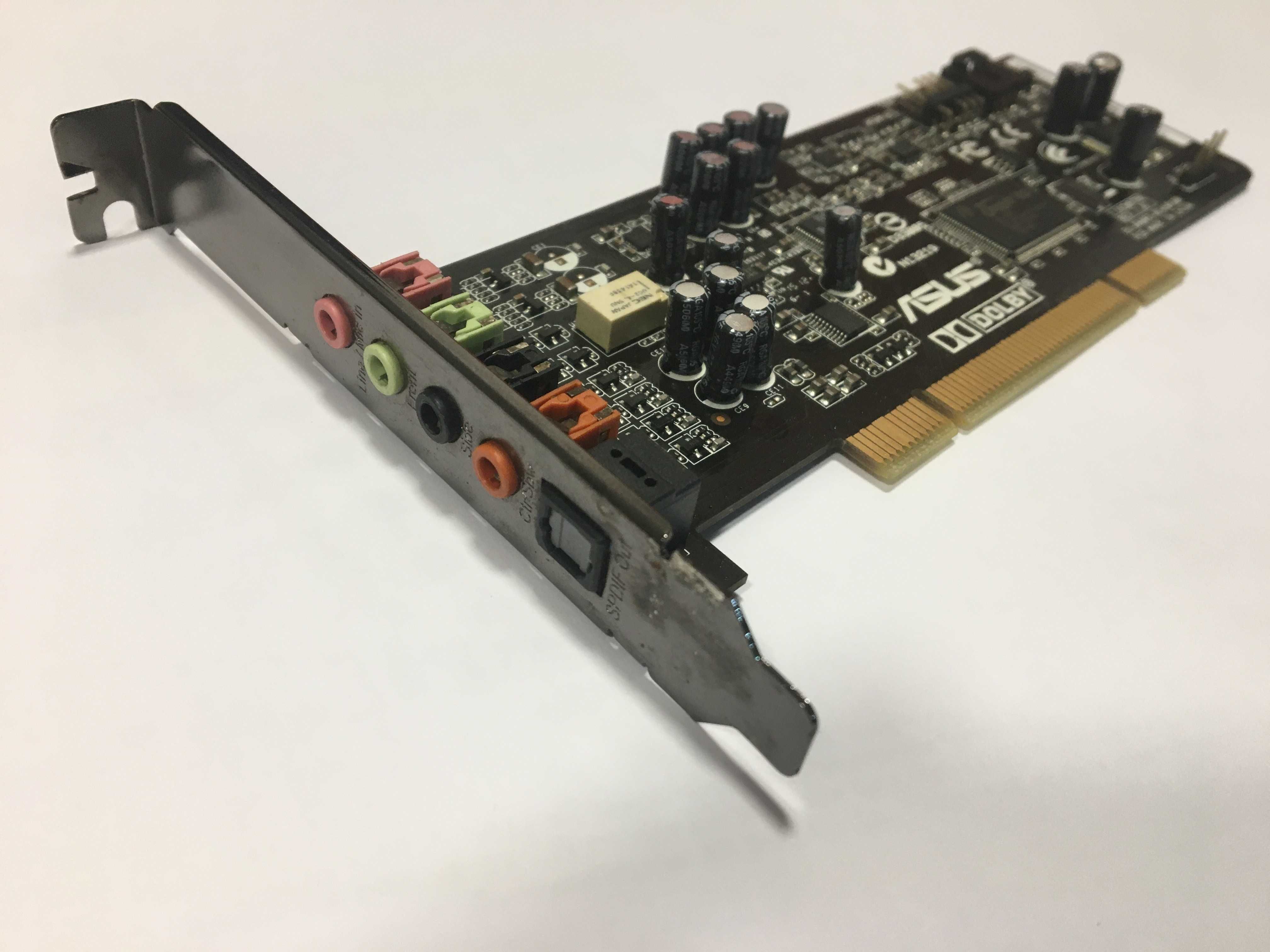 Placa de som Asus Xonar DG 5.1 PCI Discos Sata 2.5" e SSD Sata 2,5"