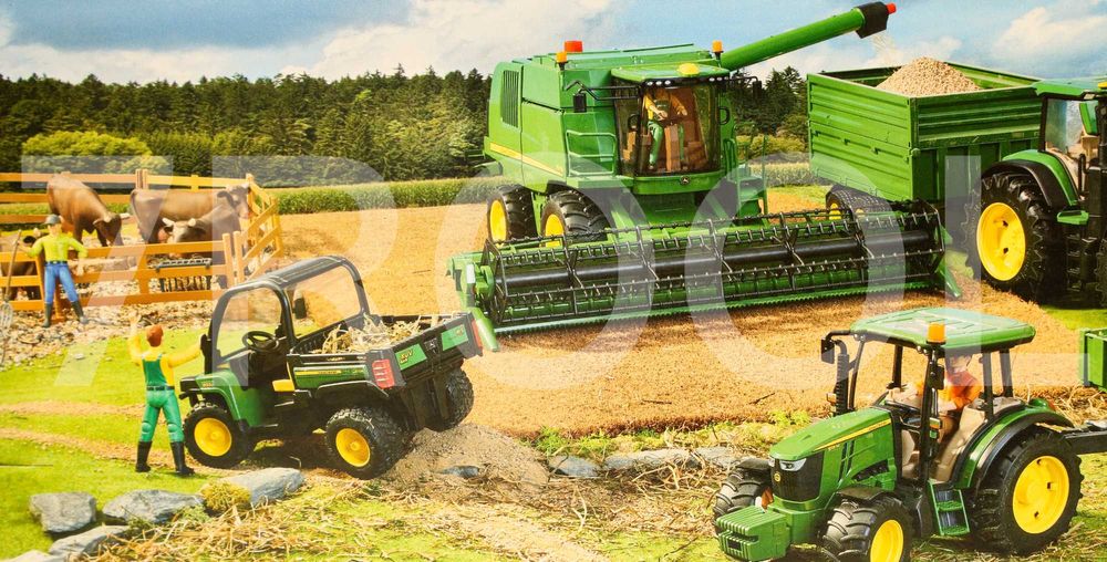 Ciągnik John Deere 5115M z przyczepą – Bruder 2108