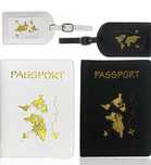 JSUOEO 2 sztuki Etui na paszport + zawieszki do bagażu