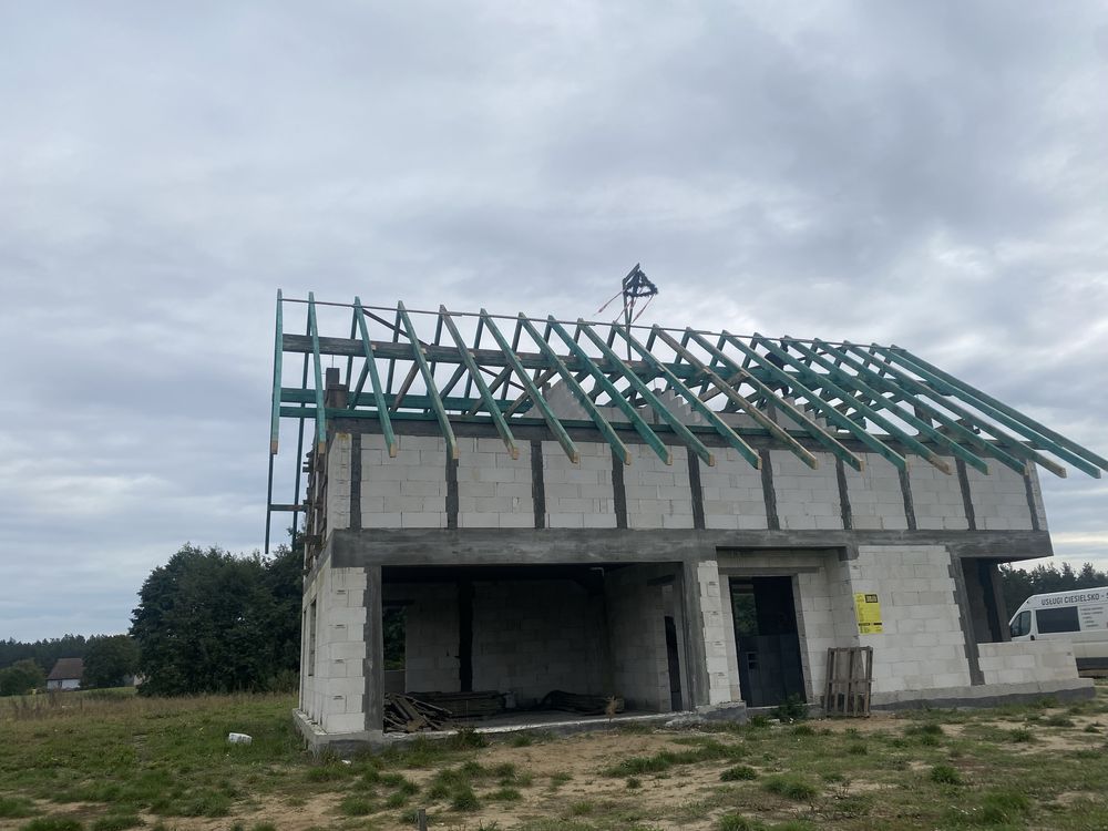 Cieśla-Ciesielstwo.Więźba.Dach