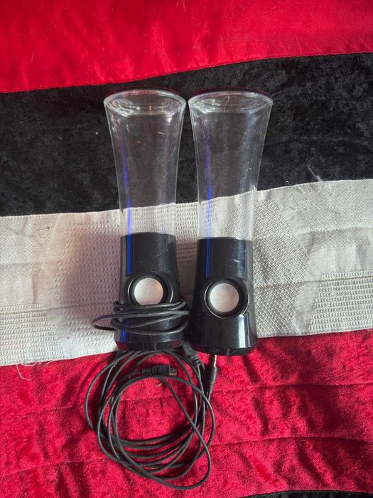 Colunas de som portátil alto falante agua/luz