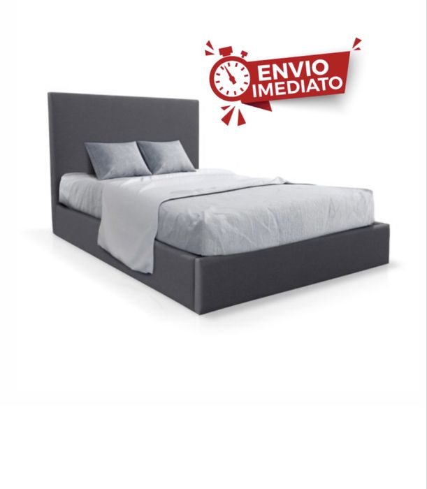 Cama estofada 160*200 com estrado