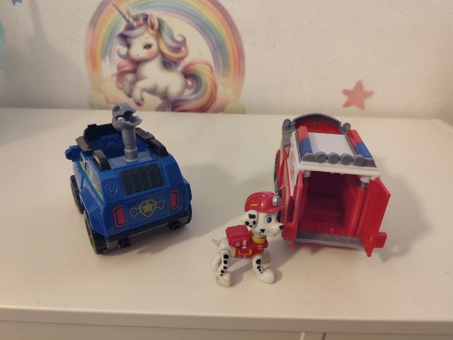 Dois carros patrulha pata