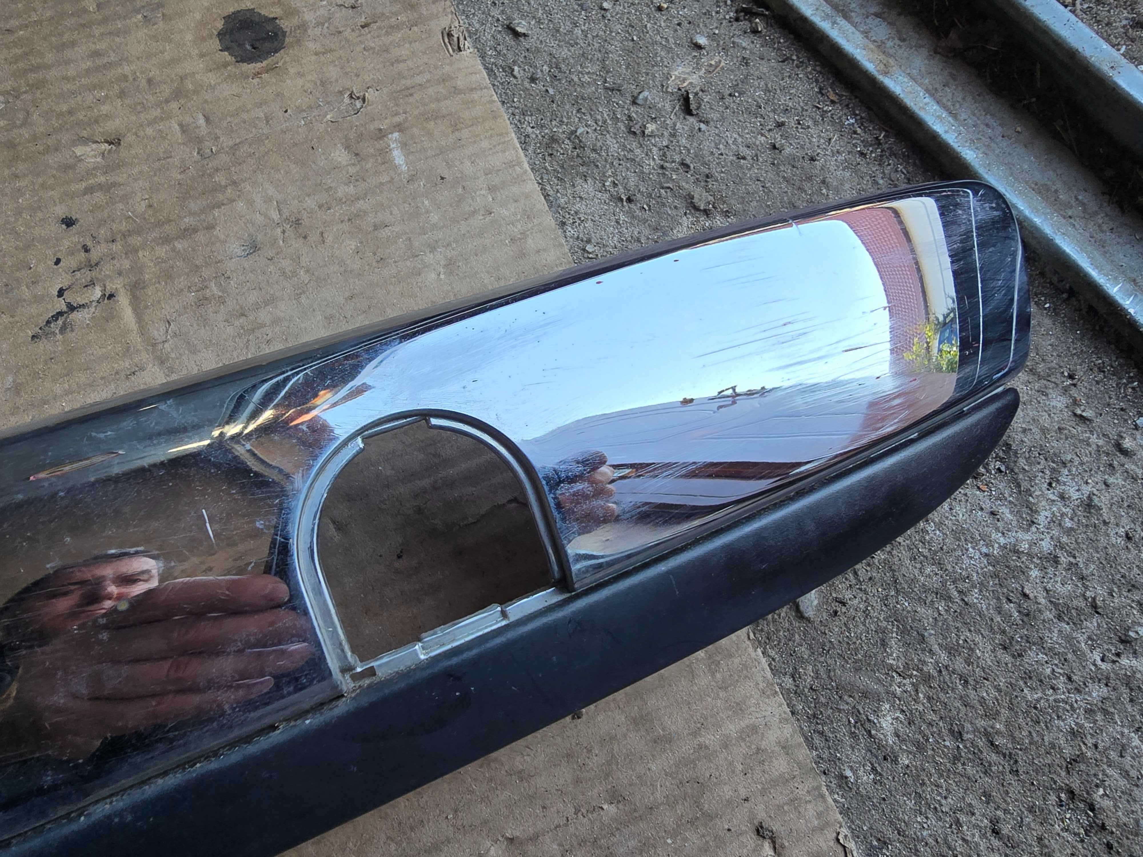 listwa chrom zderzaka tył Fiat 500