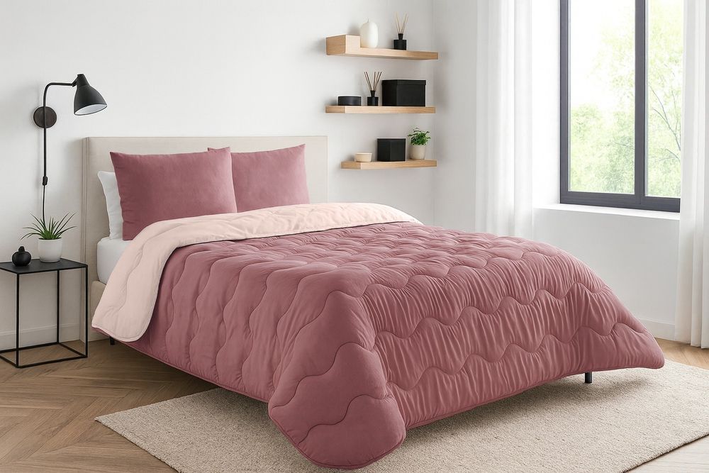 Edredao dupla face excelente