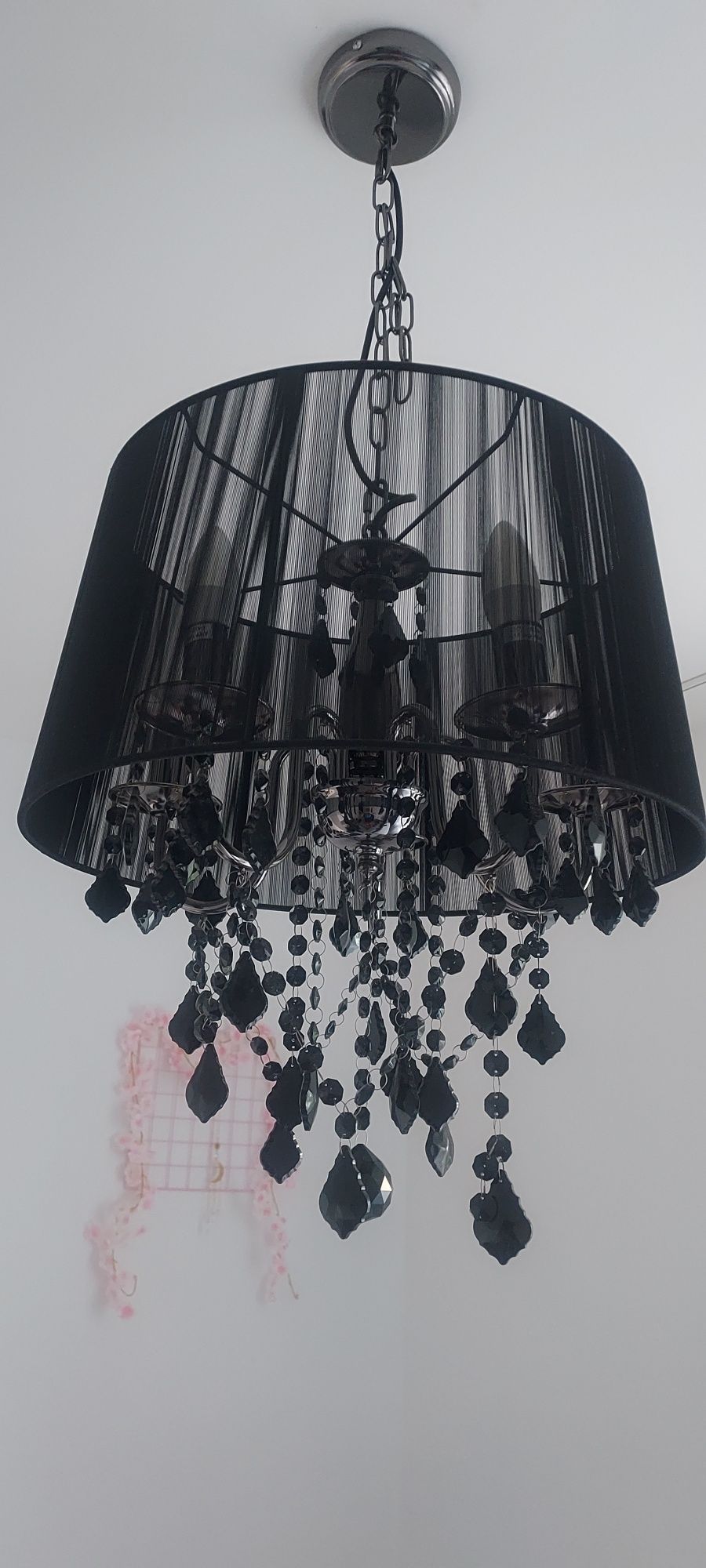 Lampa wisząca sufitowa glamour czarma