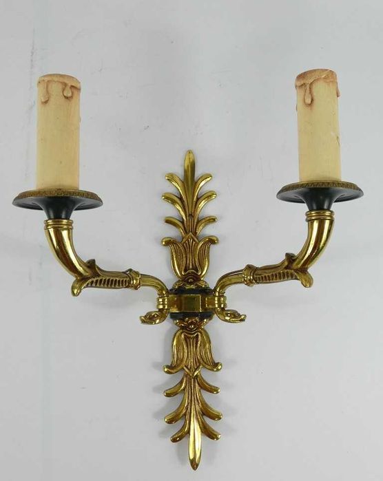 Kinkiet 1 szt. mosiądz obraz lustro EMPIRE