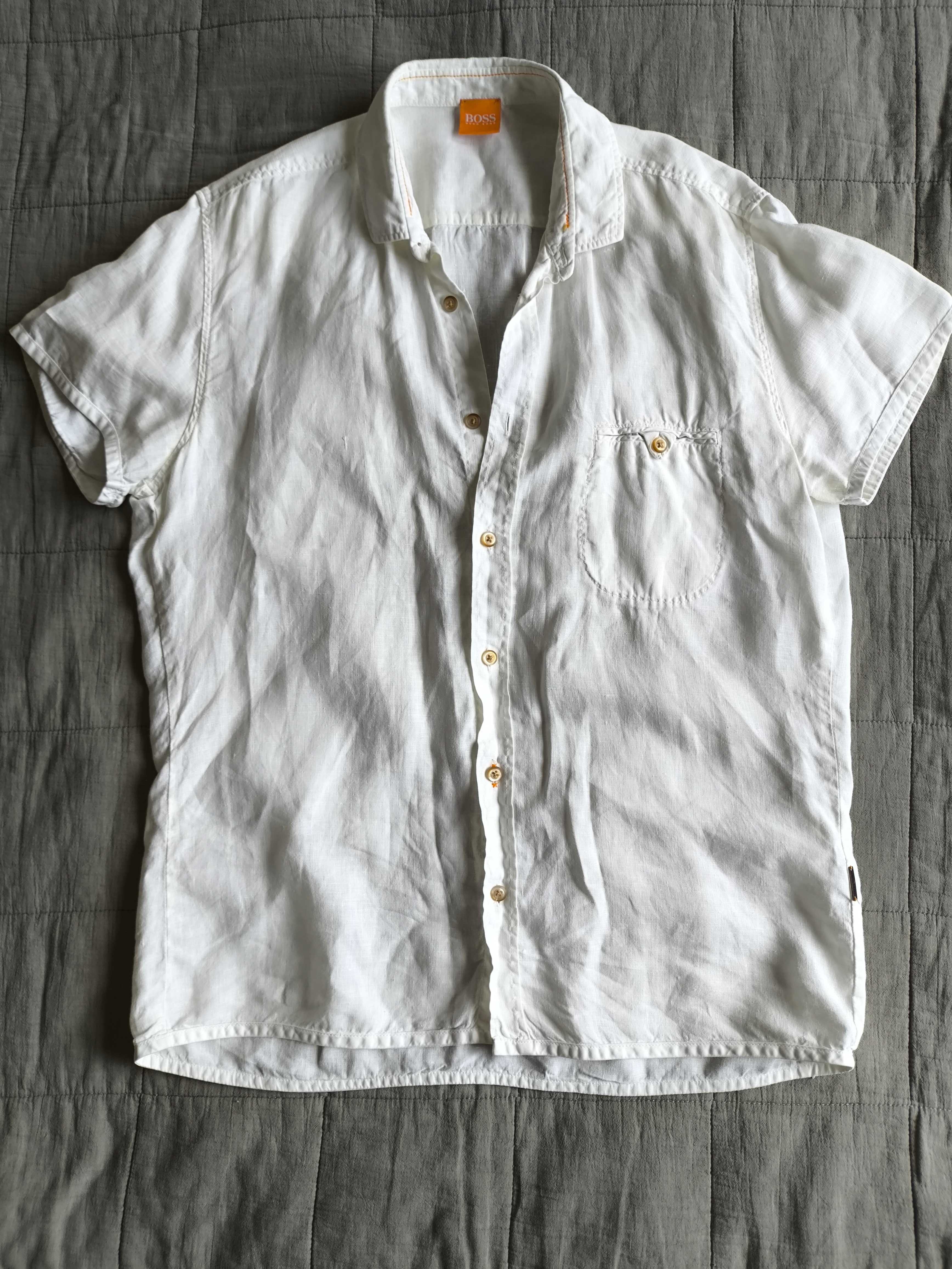 Koszulka polo (len) Hugo Boss