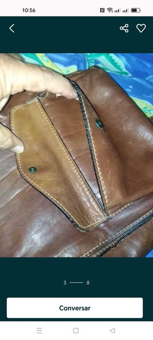 Mala de homem em pele Italiana