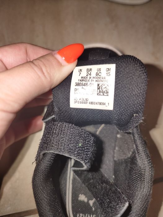 Buty dziecięce Puma czarne, rozmiar 24 (15 cm)