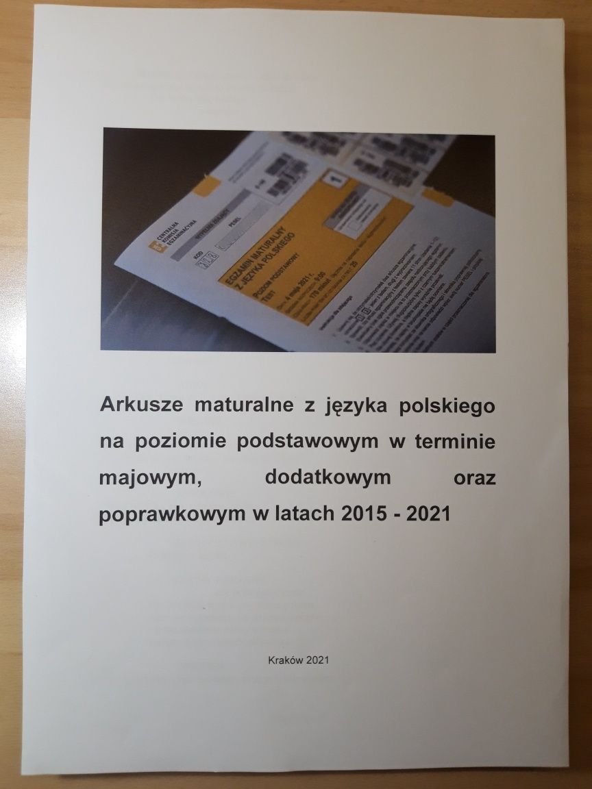 Arkusze maturalne CKE język polski PP 2021