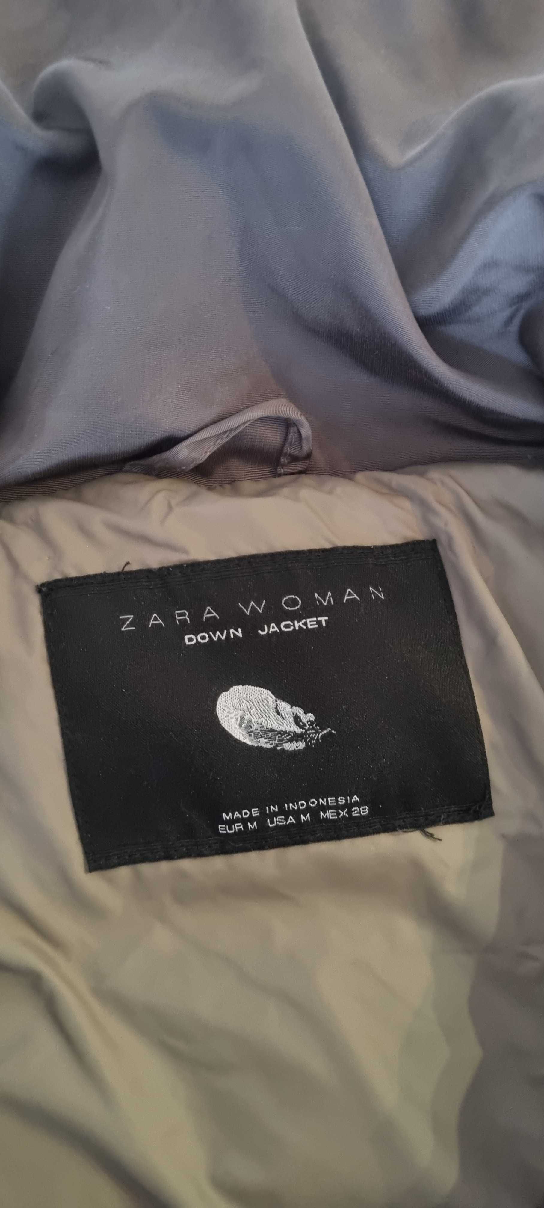 Kurtka ZARA Woman Down Jacket - pikowana, rozmiar M