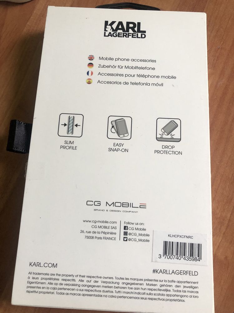 Karl lagerfeld etui do iphone x xs case hard choupette fun