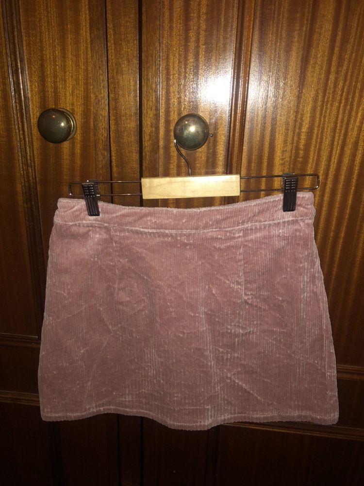 Saia Bershka Bombazine Cor-de-Rosa