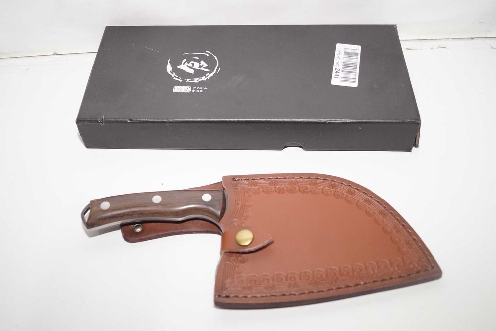 Tasak do mięsa nóż szefa kuchni z kaburą/etui dł. ostrza-16,5cm kuty
