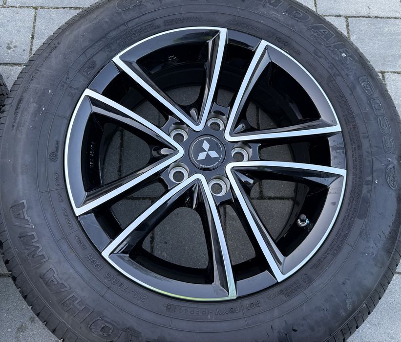 Felgi Mitsubishi Outlander Eclipse Asx 5x114.3 czujniki 215/70R16 lato