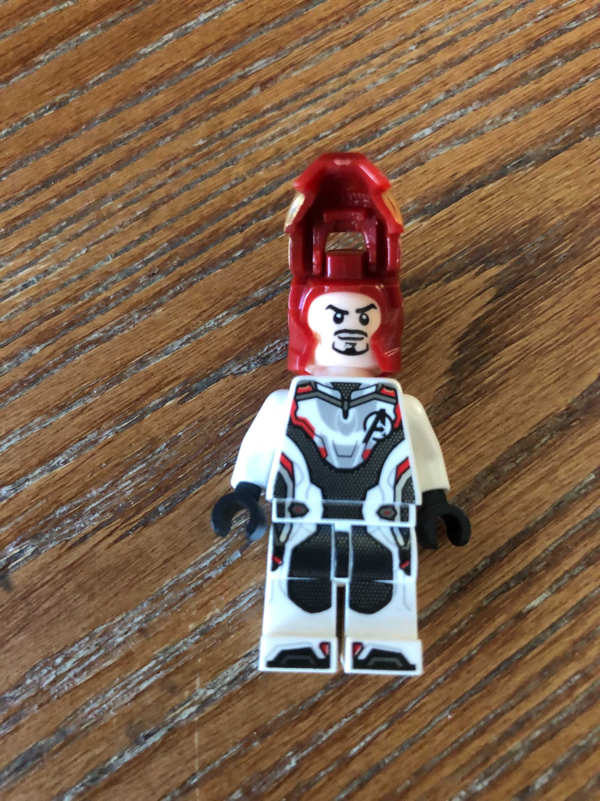 [JAK NOWA!] LEGO IRON MAN White Jumpsuit, Neck Bracket sh575 - Figurka