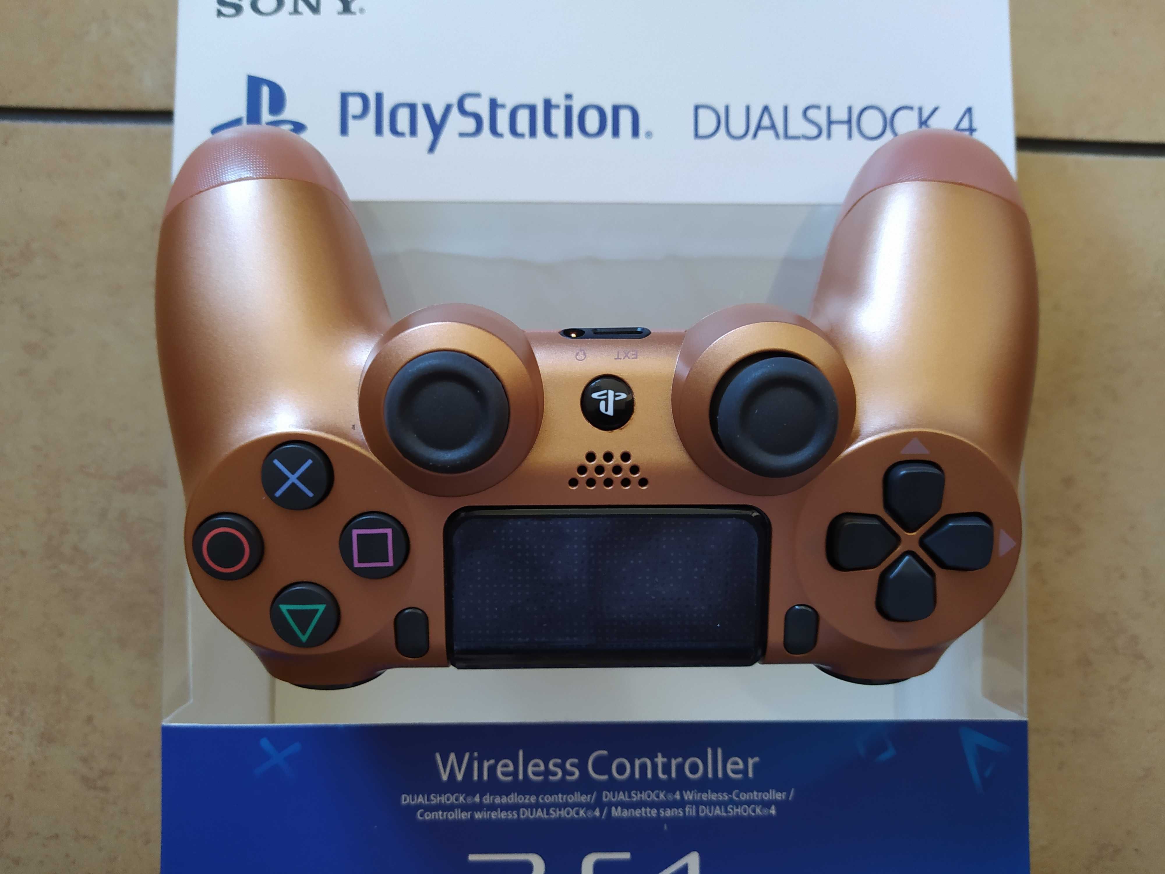 Kontroler pad PC i PS4 V2 copper zapakowany w pudełku