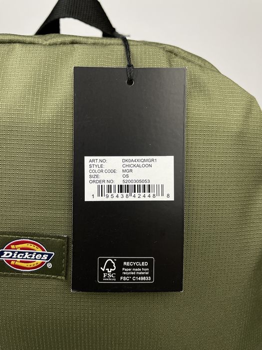 Рюкзак Dickies Chickaloon Backpack оригінал хакі унісекс DK0A4XIQMGR1