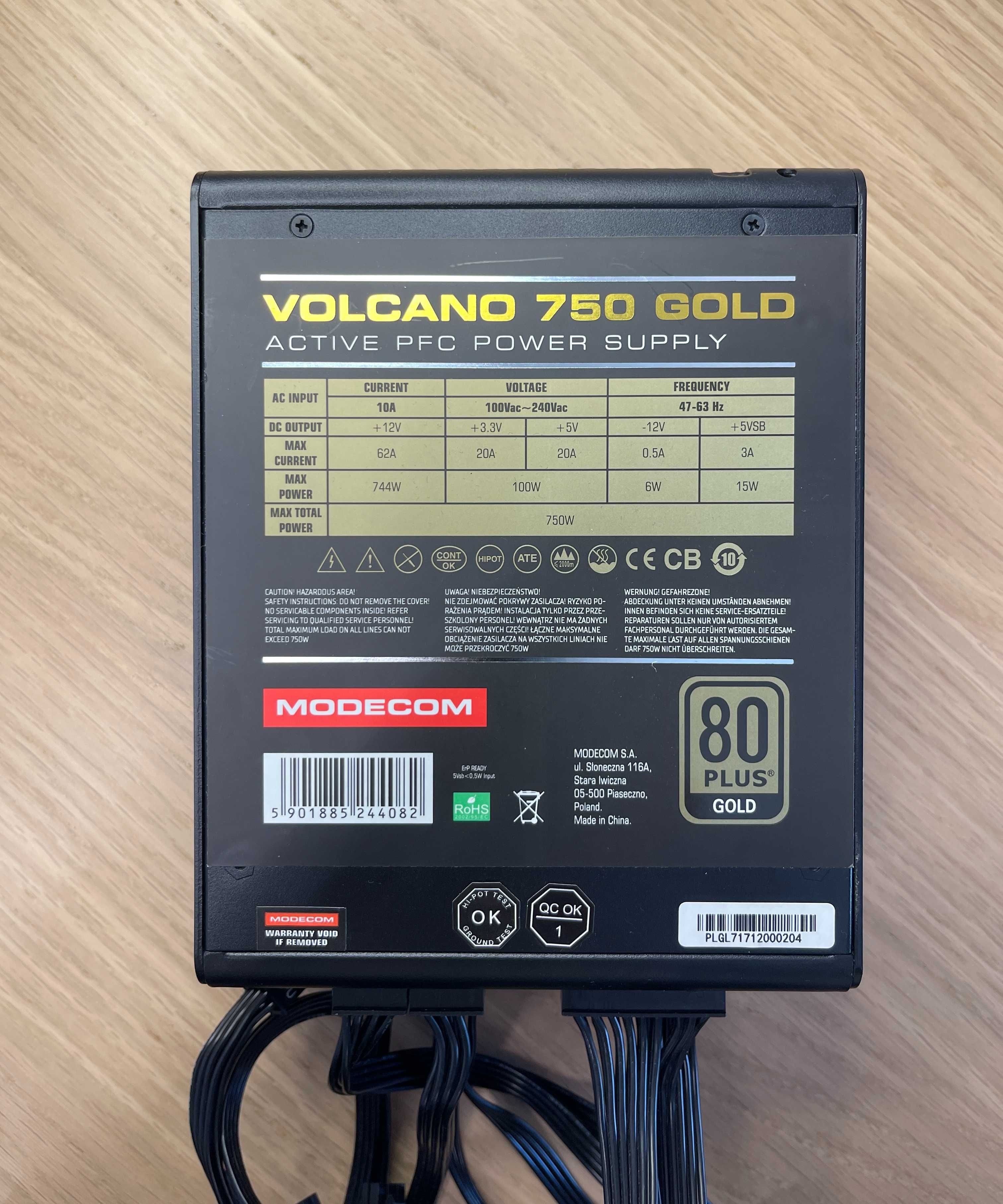Zasilacz MODECOM Volcano 750W 80 Plus Gold