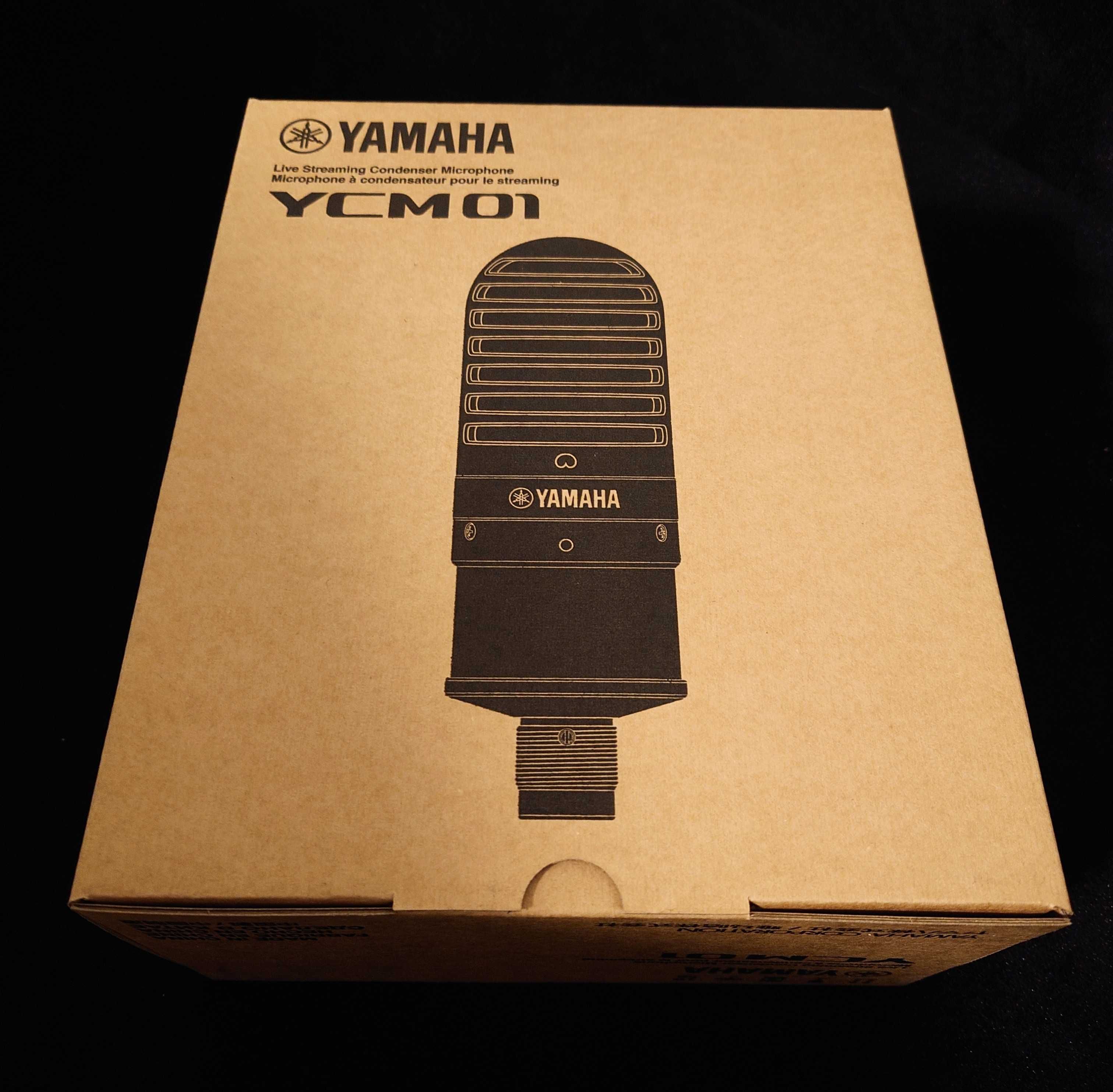 Mikrofon pojemnościowy Yamaha YCM01 Black do wokalu, podcastów Nowy