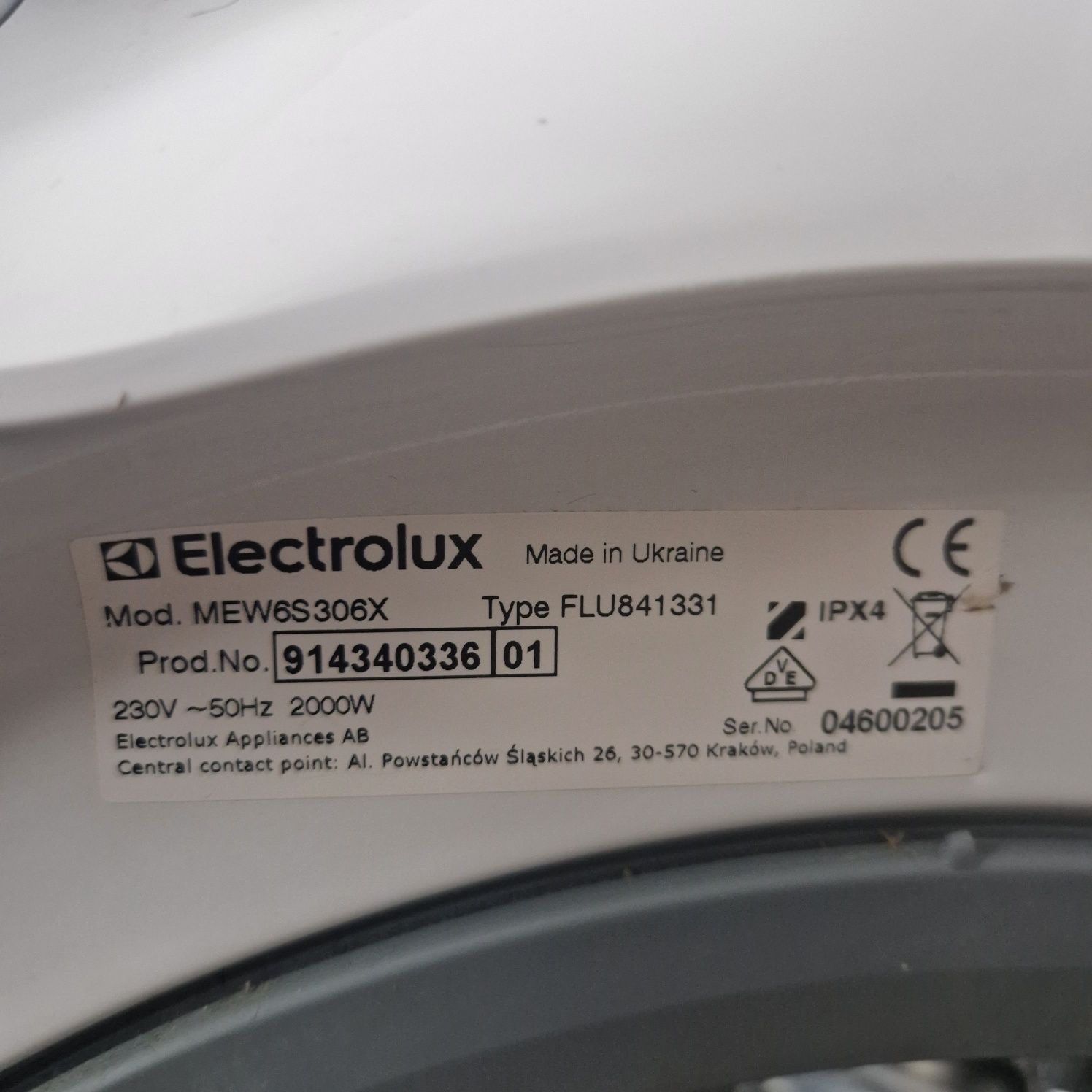 Pralka electrolux perfect care 600 slim