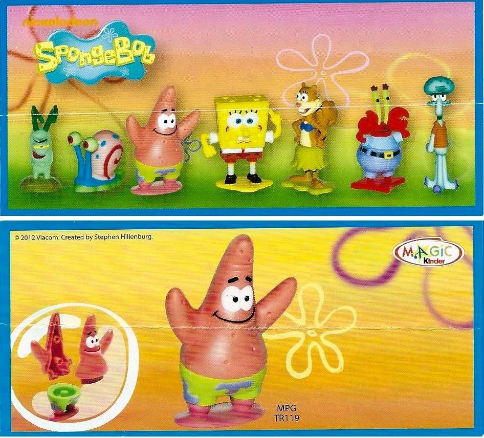 Patrick Miniatura MPG TR119 Ovo Kinder Surpresa 2012 Bob Esponja