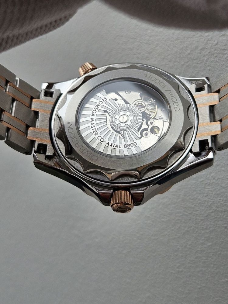 Эксклюзив! Швейцарские часы Omega Seamaster Gold-Black 300. ТОП модель