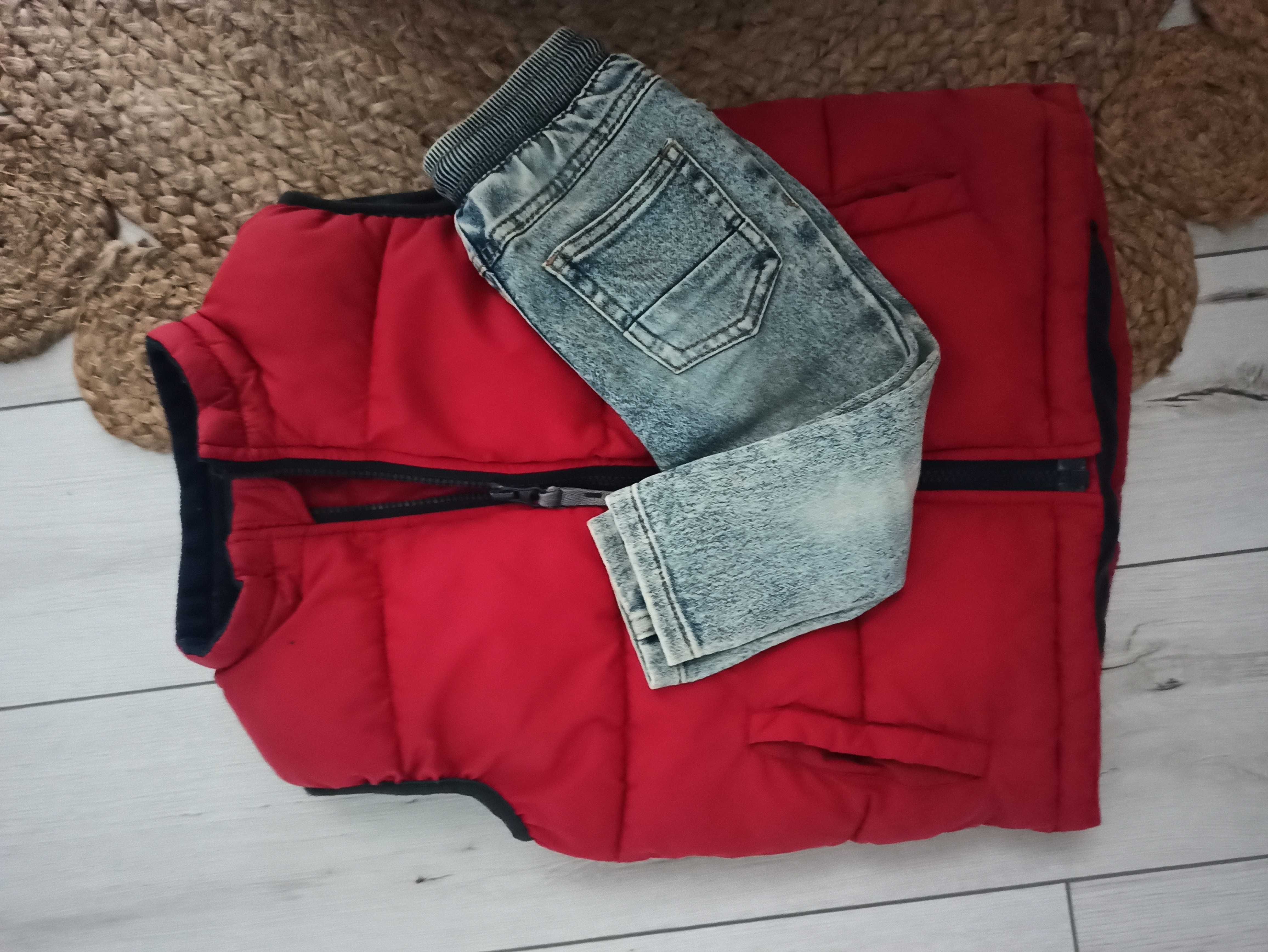 Kamizelka, bezrękawnik, 2 sztuki rozmiar 98/104