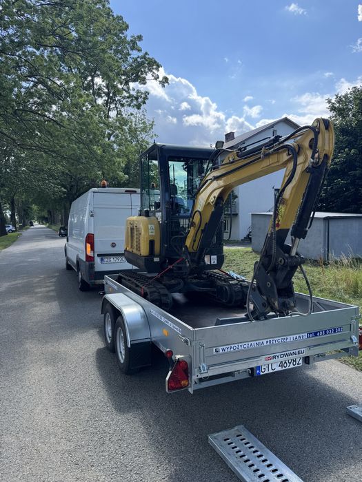 Usługi minikoparka, koparka i ładowarka