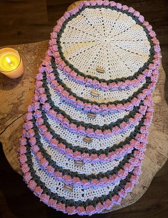 6 szydelkowych podkładek